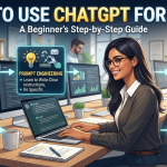Professional using ChatGPT for work and productivity